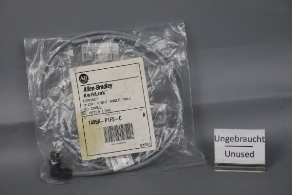 Allen Bradley 1485K-P1F5-C Ser.A Cordset Micro Right Angle Male to Cable Unused
