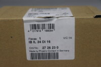 Phoenix Contact IB IL 24 DI 16 Inline Block 2726230 24VDC 5mA V/C:14 Unused OVP