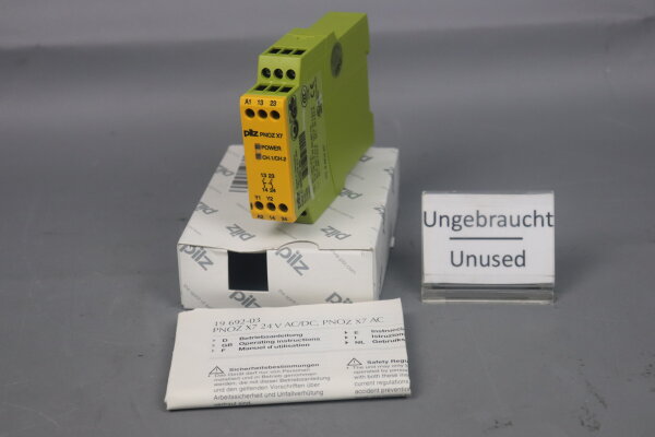 Pilz PNOZ X7 Safety Relay 774059 24 V AC/DC 3.0 VA 1.5 W 50&ndash;60 Hz Unused OVP