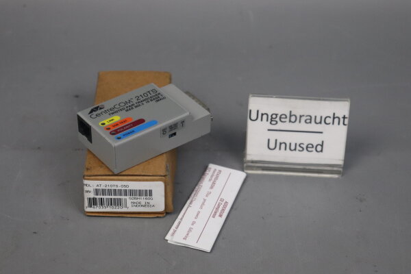 Allied Telesis AT-210TS-05D Twisted Pair Transceiver G2BH1160G Unused OVP