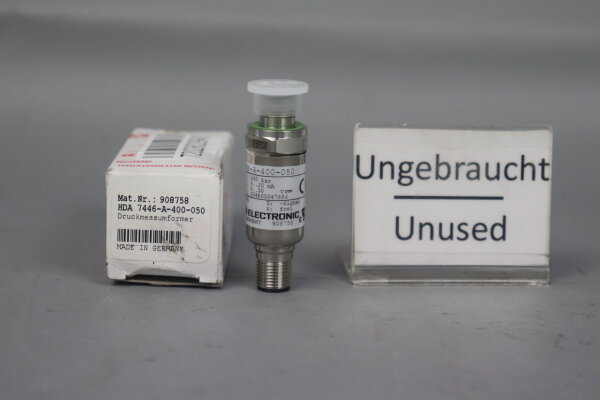 HYDAC HDA 7446-A-400-050 Druckmessumformer 908758 400bar 4-20mA 8-30V Unused OVP
