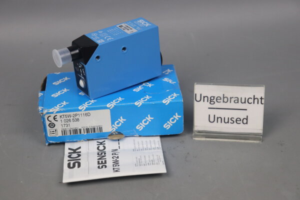Sick KT5W-2P1116D Kontrastsensor 1026538 1731 10....30VDC Unused OVP
