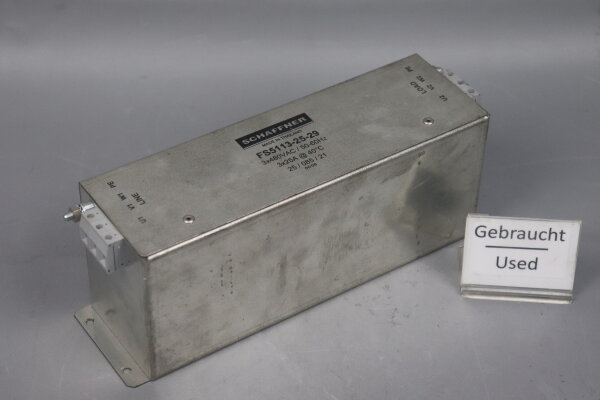 Schaffner FS5113-25-29 Netzfilter 3x480VAC 50/60Hz 3x25A Used