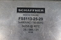 Schaffner FS5113-25-29 Netzfilter 3x480VAC 50/60Hz 3x25A...