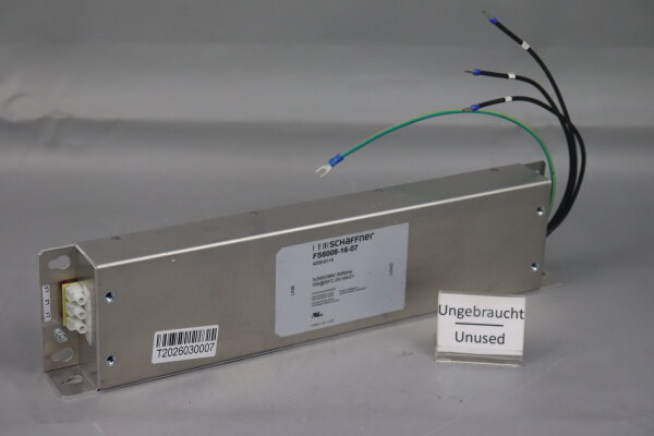 Schaffner FS6008-16-07 Netzfilter 4200-6119 3x500/288V 50/60Hz 16A Unused