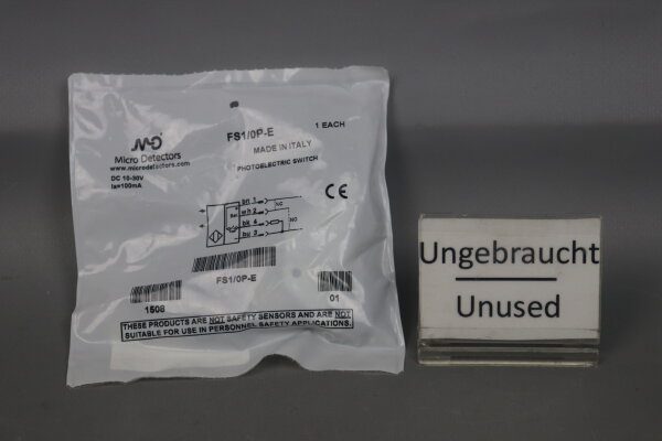 Micro Detectors FS1/0P-E Optical Sensor Type: Mirror PNP 1508 Unused OVP