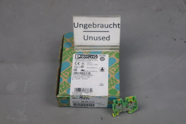 Phoenix Contact MPT 1,5/S-PE (37xStk) Mini-Schutzleiterklemme 3248110 V/C:04 Unused