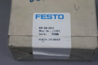 FESTO AV-50-10-C Kurzhubzylinder 11891 10bar Hub:10mm Sealed