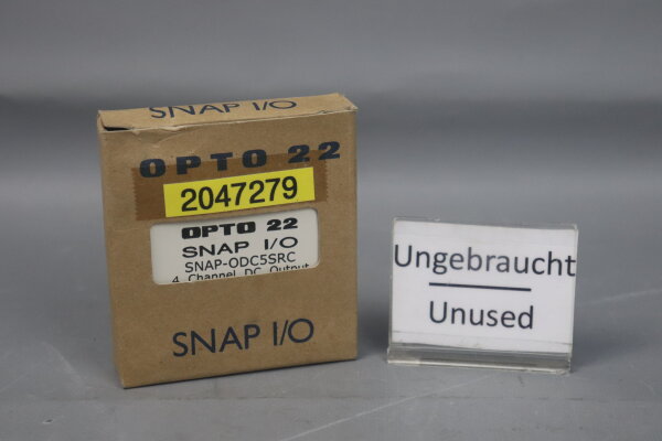 OPTO 22 SNAP-ODC5SRC SNAP I/O 4 Channel DC Output 3/4 A per Channel  Unused OVP