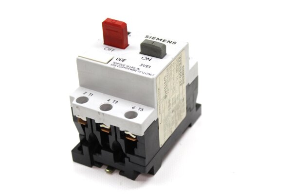 Siemens 00E 3VE1000-2F Motorschutzschalter 0,63-1A Used