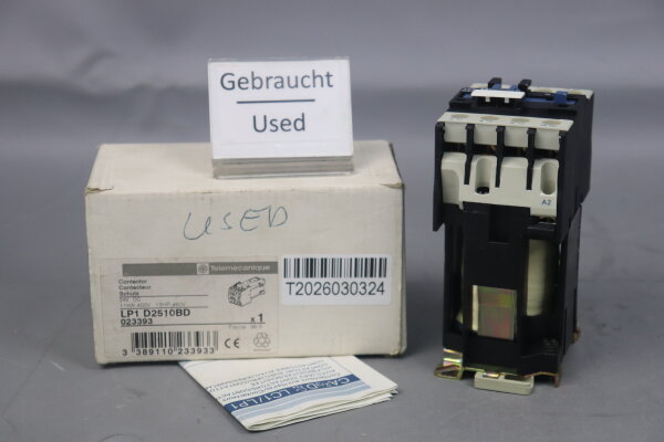 Telemecanique LP1D2510BD Leistungssch&uuml;tz 023393 Used