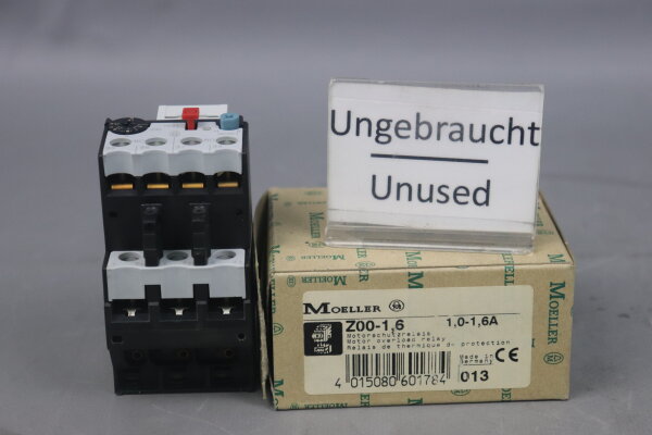 Moeller Z00-1,6 Motor Protection Relay 1-1,6A Unused OVP