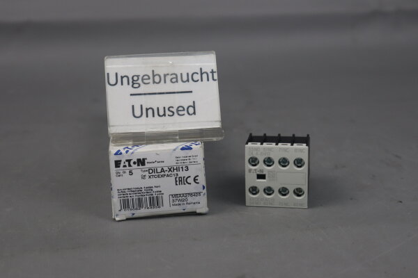Eaton DILA-XHI13 5 Stk.Hilfsschalterblock 4-polig XTCEXFAC13 Unused OVP