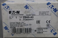 Eaton ZB65-40 278458 Motor Protection Relay 24-40A XTOB040DC1 Unused OVP