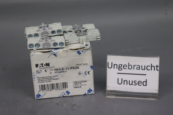 Eaton NHI-E-11-PKZ0 Auxiliary Switch XTPAXFA11 082882 230VAC (5 STK) Unused OVP