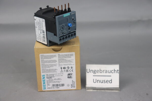 Siemens 3RB3016-1NB0 Overload Relay 0,32...1,25A E:03 Unused OVP