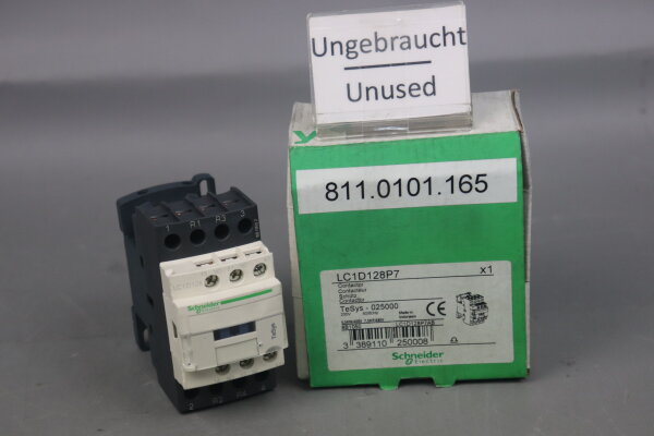 Schneider Electric LC1D128P7 TeSys D Sch&uuml;tz 025000 230V 50/60Hz 5,5kW Unused OVP
