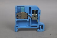 10xStk Weidmüller NT6/35 Durchgangs-Reihenklemme 6mm² Blau Unused