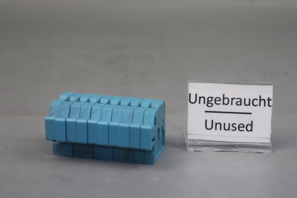10xStk Weidmüller NT6 Durchgangs-Reihenklemme 6mm² NT 6 hell Blau Unused