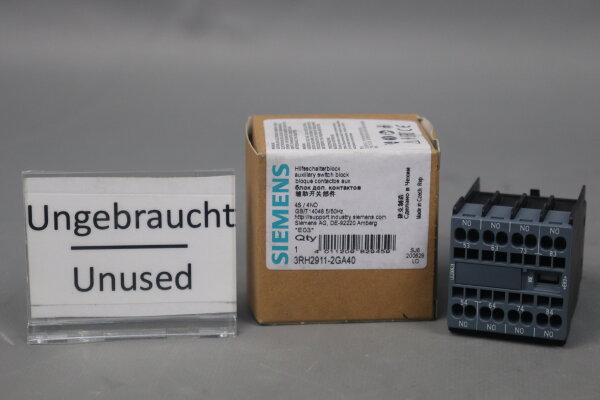 Siemens 3RH2911-2GA40  Hilfsschalterblock E03 Unused OVP