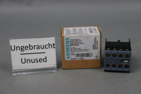 Siemens 3RH2911-1GA40 Hilfsschalterblock E:03 Unused OVP