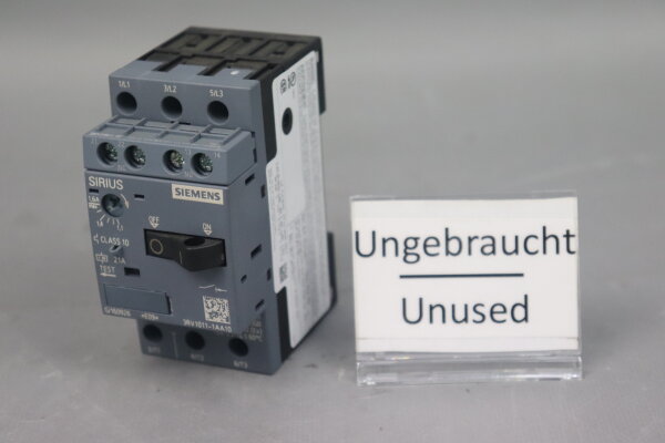 Siemens 3RV1011-1AA10 Leistungsschalter E:09 Unused