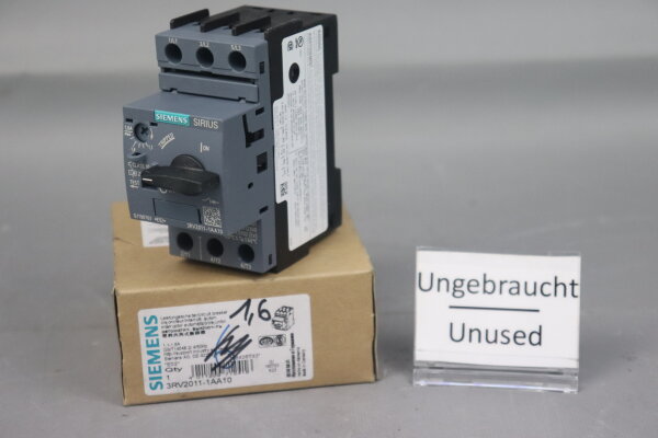 Siemens 3RV2011-1AA10 Circuit breaker E:09 Unused OVP