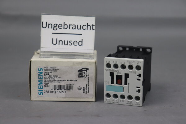 Siemens 3RT1015-1AP01 Leistungssch&uuml;tz E05 Unused OVP