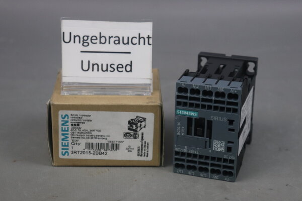 Siemens 3RT2015-2BB42 SIRIUS Leistungssch&uuml;tze E06 Unused OVP