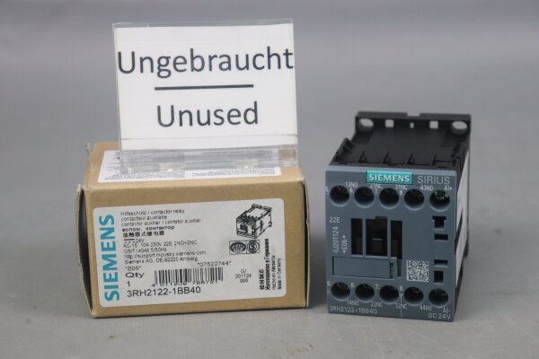 Siemens Sirius 3RH2122-1BB40 E06 Hilfsschütz Unused OVP