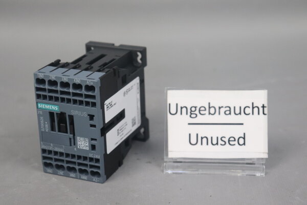 Siemens 3RH2131-2BB40 Auxiliary Contactor 24 VDC 10 A 230 VAC E:06 Unused