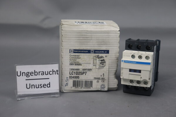 Schneider Electric LC1D25P7 power contractor TeSys 034995 Sealed