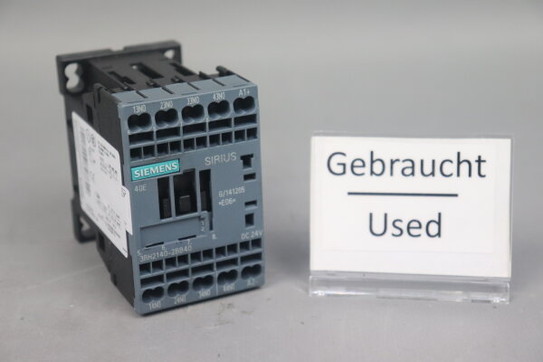 Siemens 3RH2140-2BB40 Auxiliary contact 10A 240VAC E:06 Used