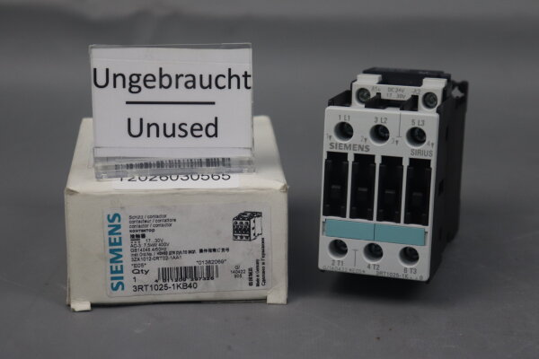 Siemens 3RT1025-1KB40 Leistungsschütz E05 Unused OVP