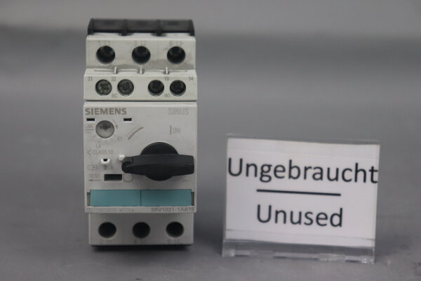 Siemens 3RV1021-1AA15 circuit breaker E05 Unused