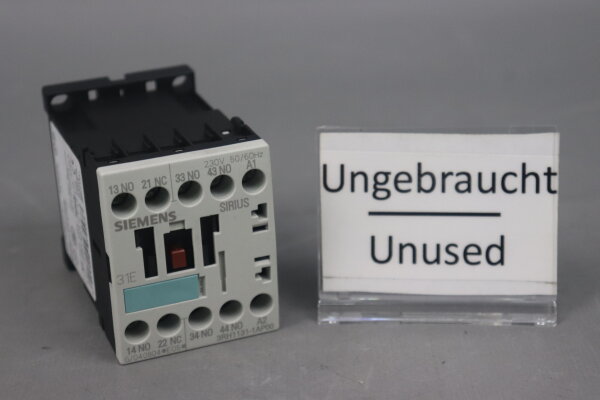 Siemens 3RH1131-1AP00 Auxiliary contact 230V 50/60Hz E:05 Unused