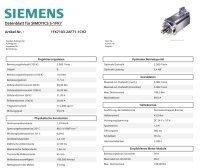 Siemens Simotics 1FK7103-2AF71-1CH2 Synchronmotor 4,4kW 600V Unused