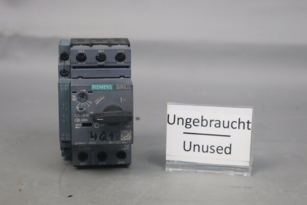 Siemens Sirius  Circuit Breaker 3RV2021-4AA10 + Auxiliary Switch 3RV2901-1A Unused