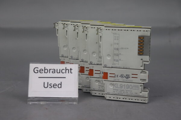 Beckhoff KL9190 Digital Eingangsklemme 5 Stk.Used