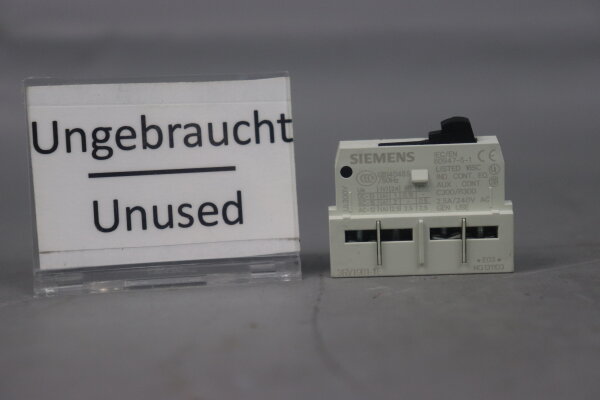 Siemens 3RV1901-1E E03 Hilfsschalterblock NQ131103 Unused
