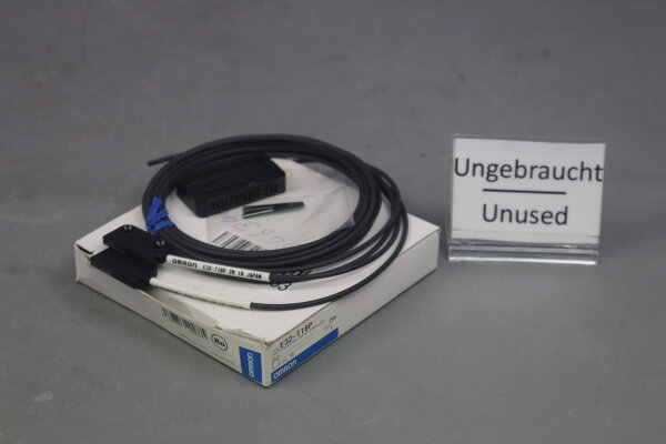 Omron E32-T16P Fotoelektrischer Lichtleitersensor 2m + E39-F4 Unused OVP