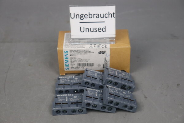 Siemens 3RV2901-1E Hilfsschalter E:01 (6 Stk.) Unused