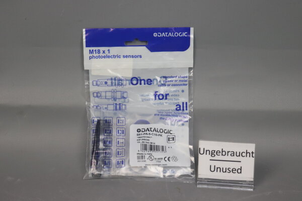 Datalogic S51-PA-5-C10-PK Reflexionslichttaster 10-30VDC Unused OVP