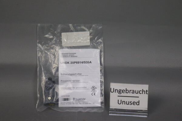 Baumer UNDK 20P6914/S35A Ultraschall Näherungsschalter 10141538 Unused OVP