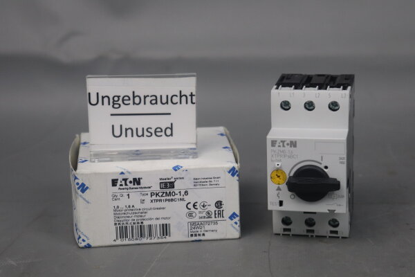 Moeller PKZM0-1.6  Circuit Breaker XTPR1PBC1 0.55 kW 1.0–1.6 A Unused
