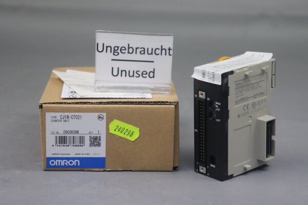Omron CJ1W-CT021 Counter Unit 24VDC 7-6mA Unused OVP
