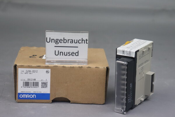 Omron CJ1W-ID212 Input Unit 24VDC 7mA Unused OVP