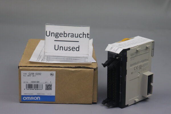 Omron CJ1W-ID262 Digital Input Unit 24VDC 4mA Unused OVP
