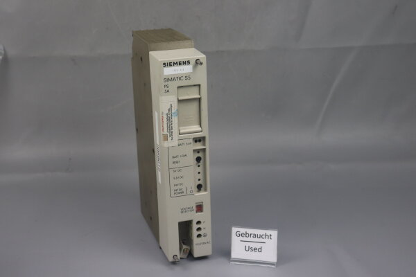 Siemens Simatic PS 3A Power Supply 6ES5 951-7LB14 Used