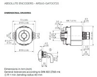 Sick ARS60-GAT00720 Absolut Encoder 1039023 720 Steps 10-32VDC Unused OVP